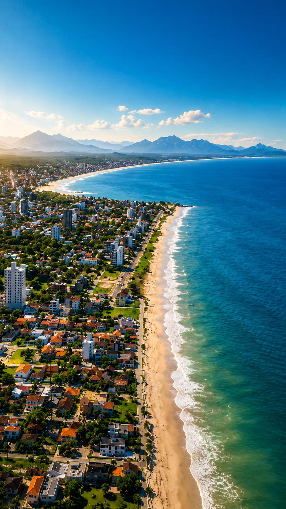 Vista aérea de Itapoá, Santa Catarina